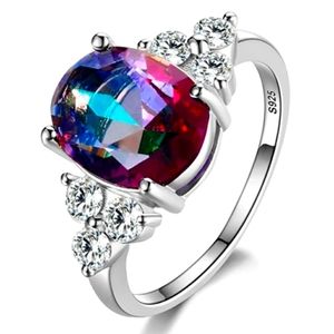Sterling Silver Mystic Topaz Ring